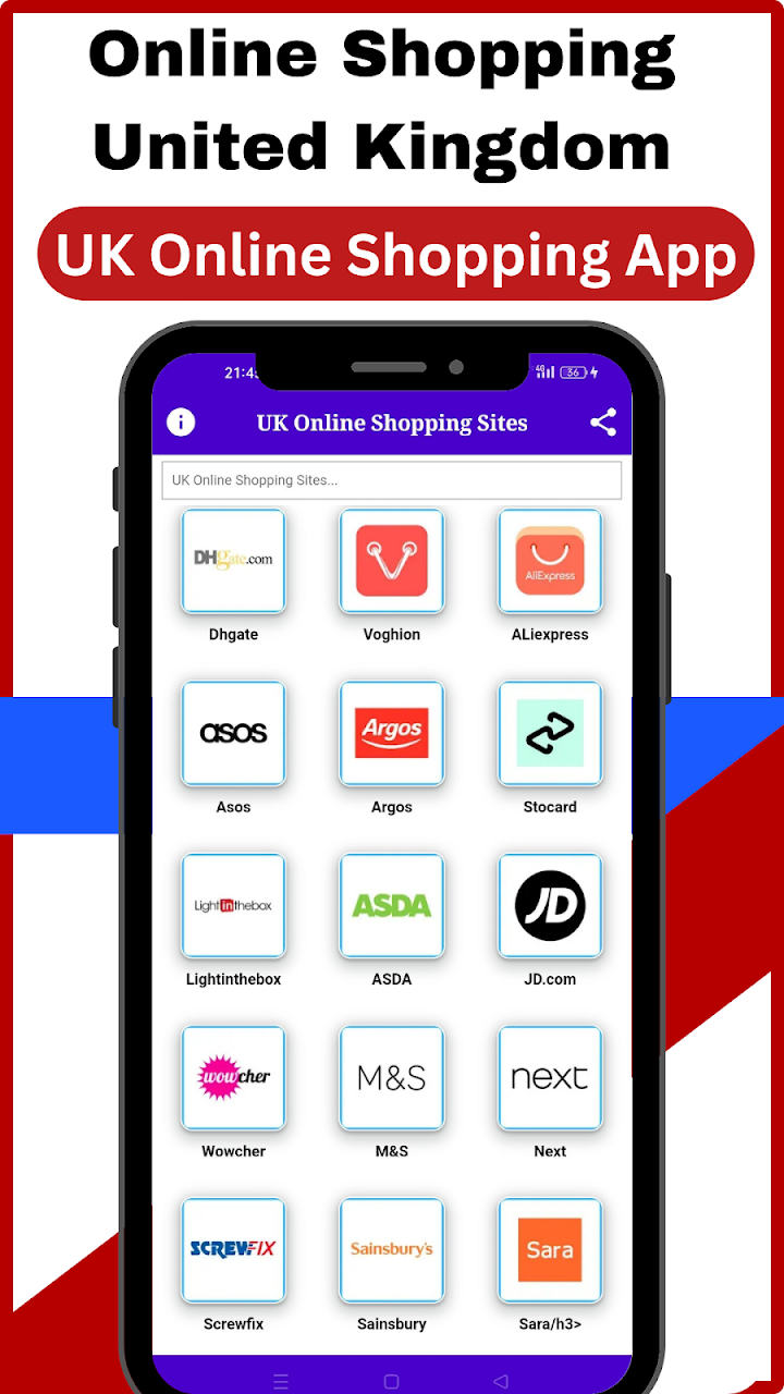 UK Online Shopping Apps screenshot