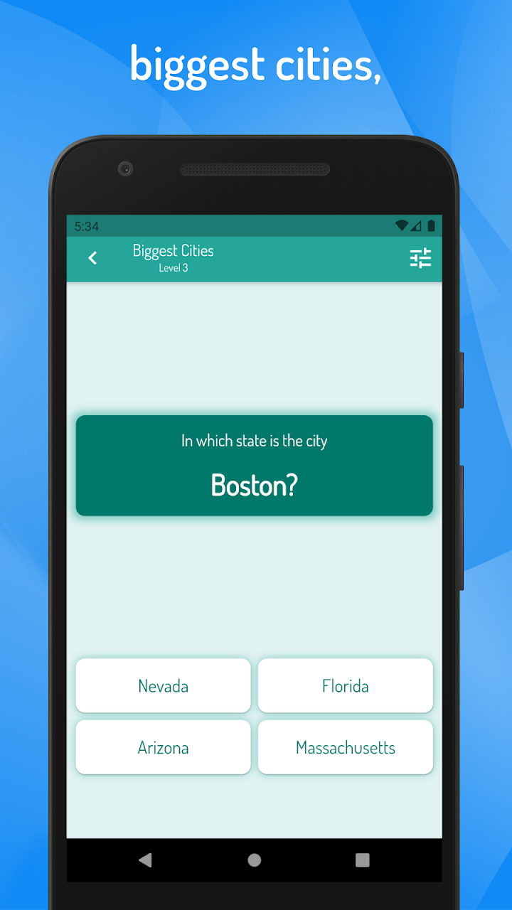 Quiz USA - States and Cities screenshot