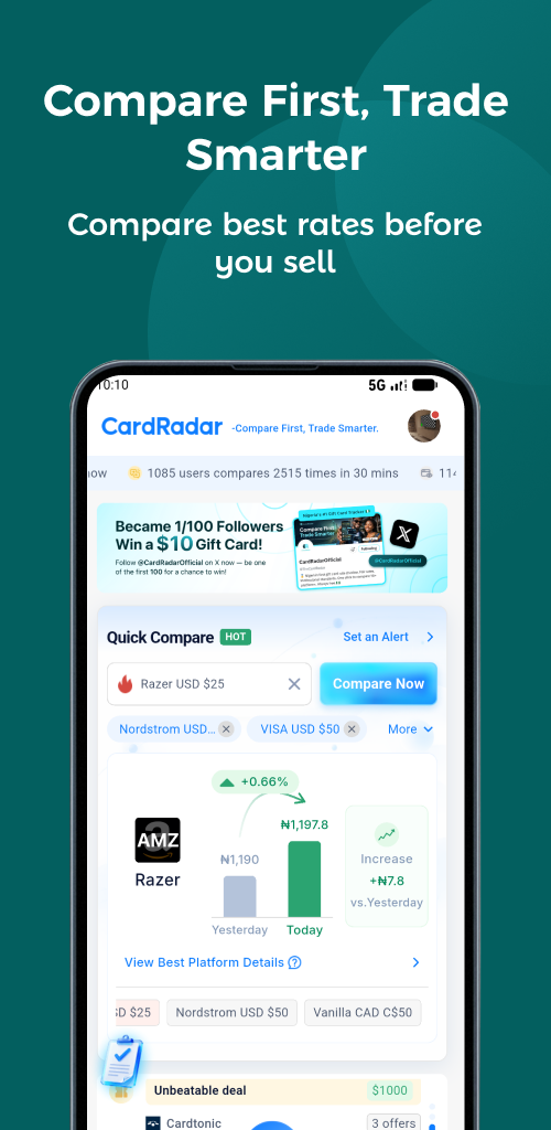 CardRadar screenshot