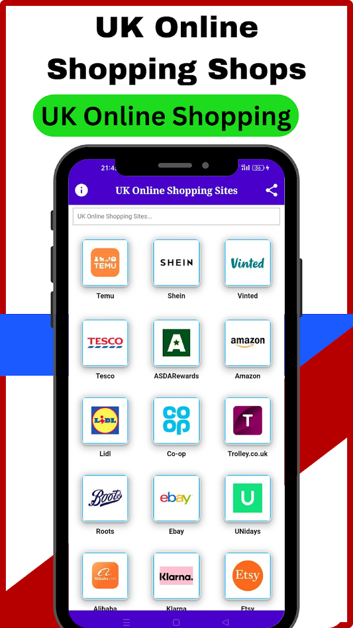 UK Online Shopping Apps screenshot